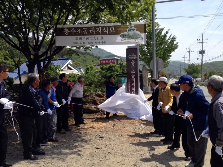 동량면 탑평마을, 조동리 지석묘 현판식 열려