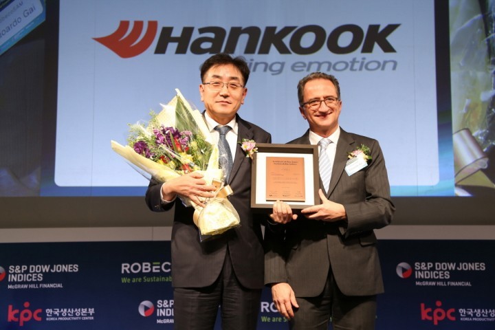 한국타이어, 다우존스 지속가능경영지수(DJSI) 아시아퍼시픽 3년 연속 수상하며 지속성장가능성 세계적으로 인정받아!