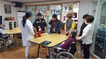 보성소방서 홍교119안전센터 피난약자시설 교육.훈련