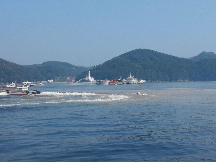 통영시 적조특보 발령정연재 부시장 직접현장 방문
