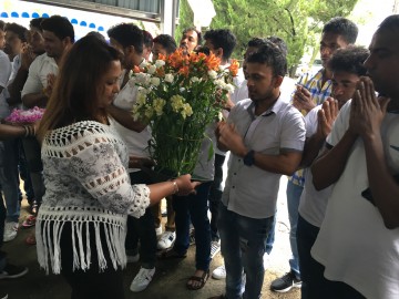 스리랑카 부처님오신날 웨삭데이 행사 선주고등학교구미에서 열리다..
