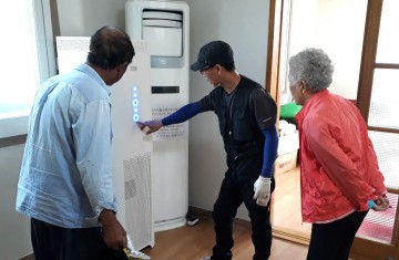 강진군, 마을 경로당에 공기청정기 보급 