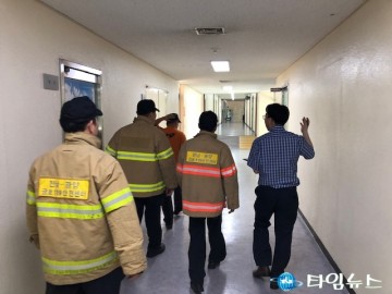 광양소방서 금호119안전센터, 포스코 복지센터 현지적응훈련 실시