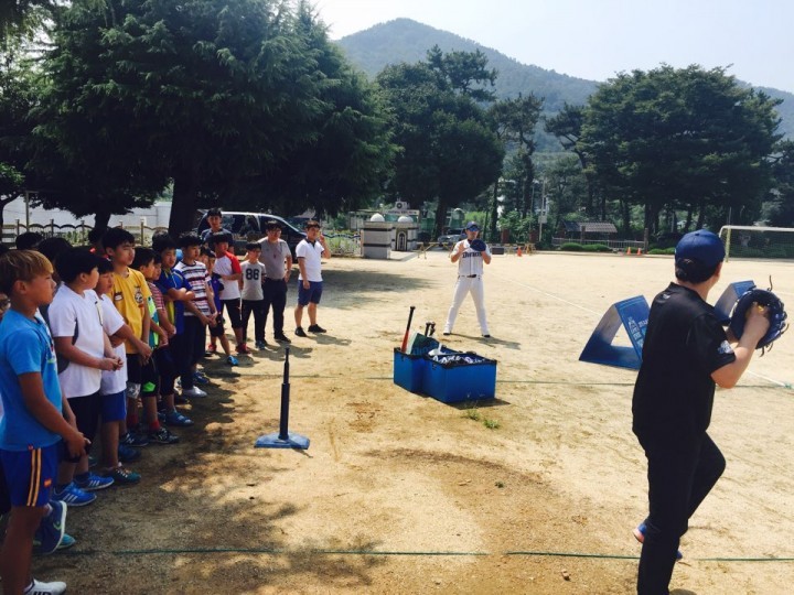 꿈을 날려라! 주니어 다이노스와 함께하는 야구교실