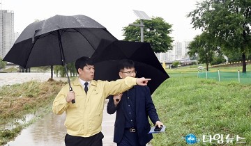 오은규 중구의회 의장, 첫 행보로 수해 현장 긴급 점검