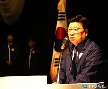 권선택 대전시장, 장애인 선수단 파이팅!