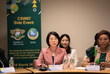 IWPG, 제67차 UN CSW 참가해 남수단과 코트디부아르 국가 사이드 이벤트 공동 개최