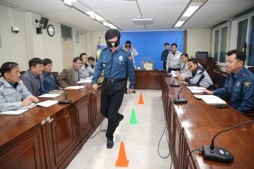 청원경찰서 가상 음주체험으로 음주운전 예방 활동 펼쳐