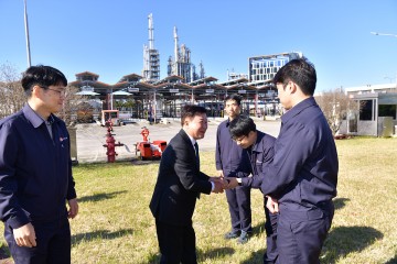 정기명 여수시장, 지역 기업 E1 여수기지 방문해 애로사항 청취 