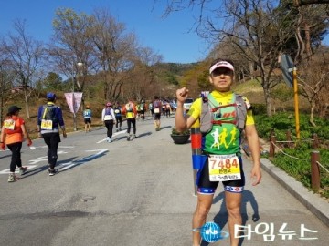 광양소방서 소방위 한명오, 100km 울트라마라톤 완주!