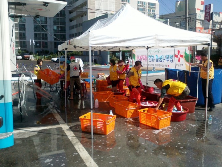 대한적십자사 부안군지구협의회 변산면봉사회, 이불세탁 봉사