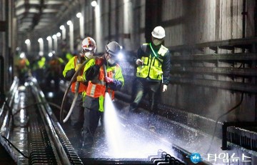 대전교통공사, 터널 전 구간 청소…미세먼지 관리