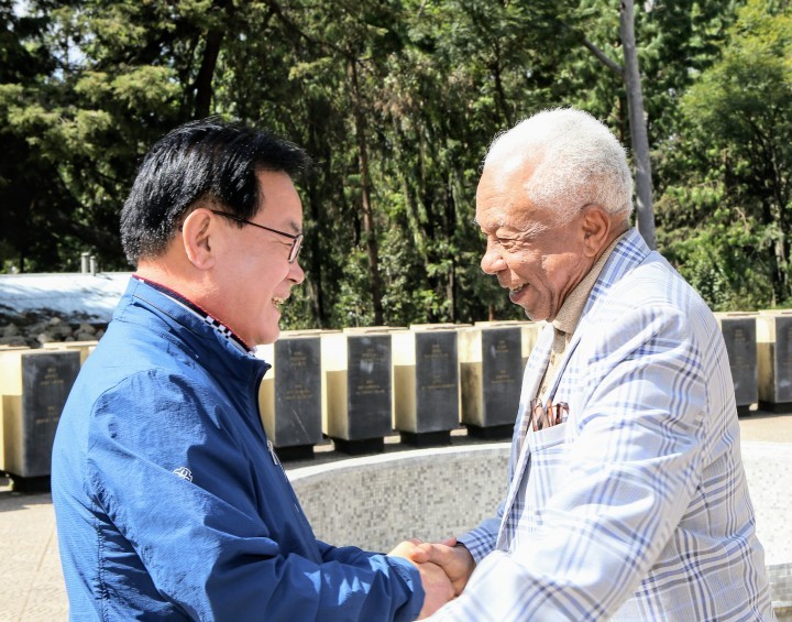 백선기 칠곡군수 에티오피아 한국전 참전회장과의 특별한 약속