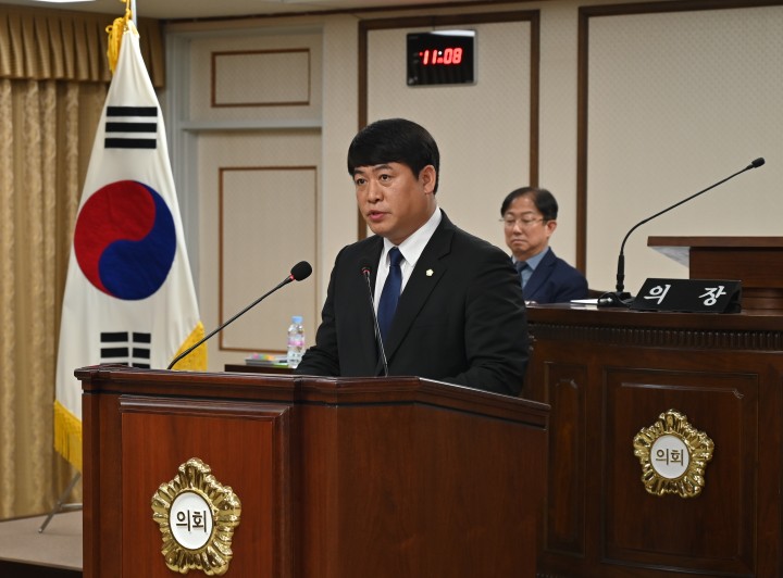 오은규 중구의회 의원, 통합재정안정화기금 조례 개정 관련 효율적 재정 운영 촉구