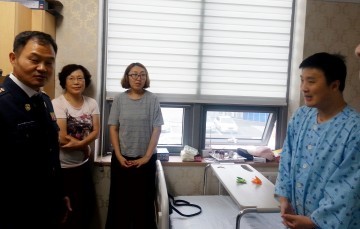 의용소방대 북부연합회, 입원 가료중인 구급대원 격려 방문
