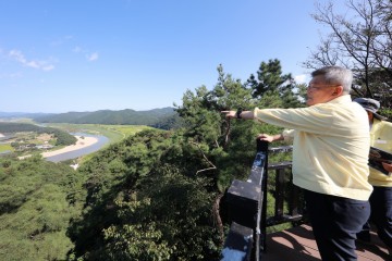 김학동 예천군수, '관광 개발 사업 현장' 점검 