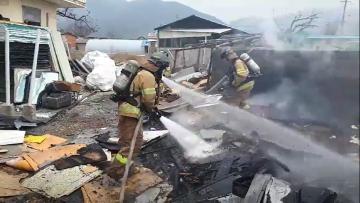 장성 단독주택 화재, 20분만에 진화