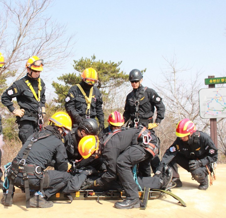 충남소방본부, 특수재난대비 항공구조훈련