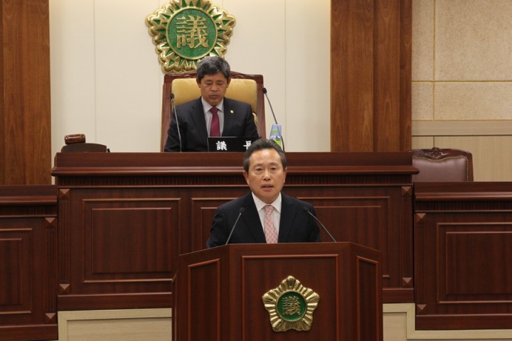 제193회 예천군의회 임시회 개회,이현준 군수 인사말.