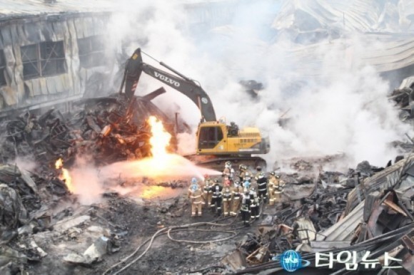 천안 부탄가스 공장 ‘태양산업’ 화재 발생 ‘아찔한 순간’은 면했지만...