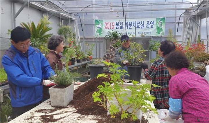 계룡시농업기술센터, 봄철 화분관리 요령 큰 호응