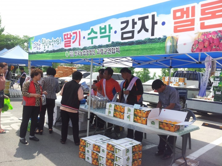 (사)한국농업경영인 고령군연합회 농업경영인 우수 농산물 홍보 행사 개최