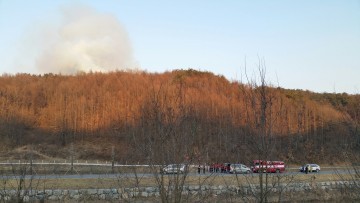 제천시 왕암근처 산불