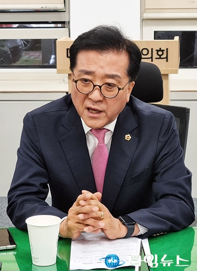 조원휘 대전시의회 의장, 행정통합 비판…“광주처럼 빚만 남는다”