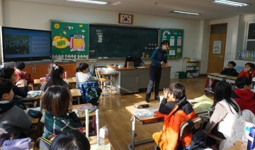 청원경찰서  각리초에서 학교폭력예방교육