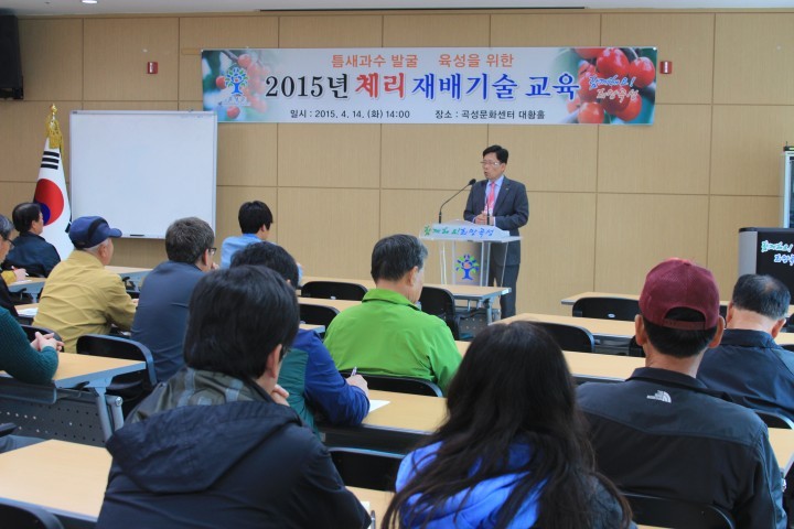 곡성군, 틈새과수 발굴을 위한 체리 재배기술 교육 실시