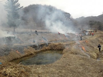 광양소방서, 논·밭두렁 소각 시 주의 당부