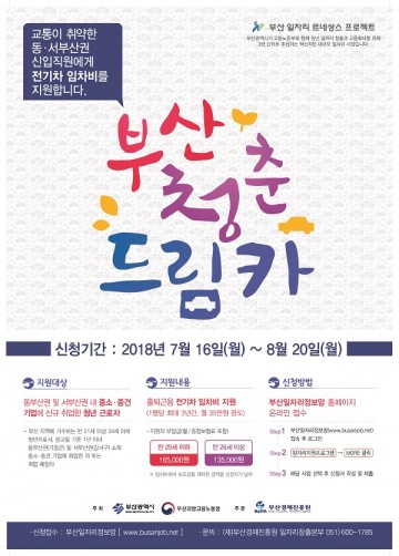 ‘드림카’가 현실로 ‘부산청춘드림카 지원사업’ 2차 모집 중 