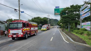 순천승주119안전센터 골든타임, 길 터주기 확보훈련