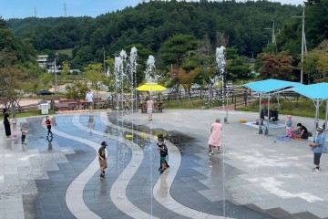 영주시, 천지인 전통사상체험관 바닥분수 개장
