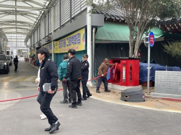 구례군, 구례5일시장에 소방릴호스 설치