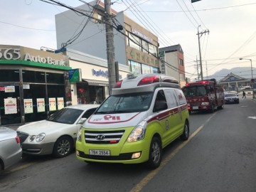 "소방차 길터주기"훈련 실시