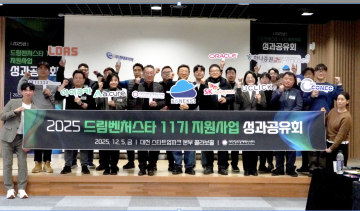 대전창조경제혁신센터, 드림벤처스타 11기 성과공유회 성황…7개 스타트업 사업화 확산