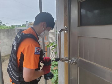 해남소방서 119 생활안전순찰대 찾아가는 대민서비스 지원