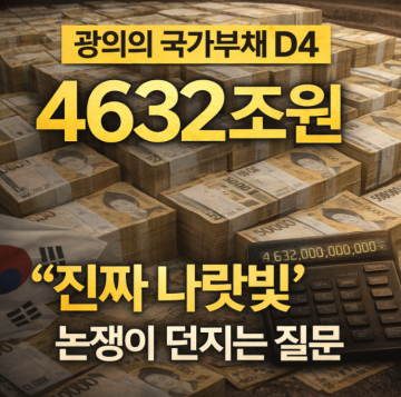 [사설]왜 우리는 국가 광의의 부채 D4를 봐야 하는가...