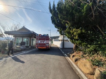 여수소방서, 평여119안전센터 겨울철 들불화재 예방순찰 실시