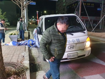  "태안군수 부정행위 알림" 합법 집회방해 8회! 손괴 8차..공직 등 깡치 3인조, 잡혀..