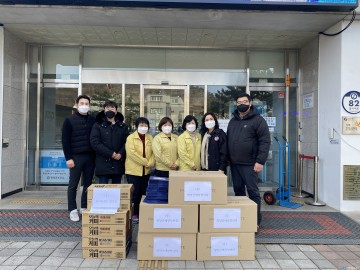 영양군, 애향청년회 군 보건소 찾아 100만원 상당 물품전달