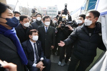 이용빈 의원, 민주당 지도부와 서구 붕괴 사고 현장 방문해