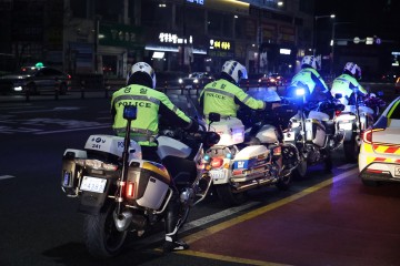 충남경찰청, 한글날 폭주족 밤샘 단속…미성년 무면허까지 적발