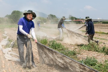 달성군 의회, 농촌일손돕기 구슬땀
