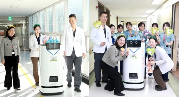 충남대병원, 자율주행 로봇 ‘다송이’ 도입 1년…월 900건 이송 처리