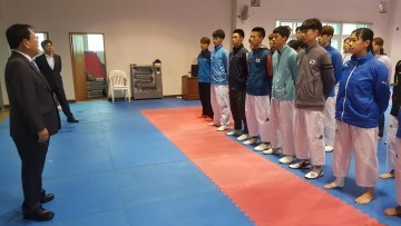 영광군, 전국체육대회 전남대표 태권도 선수단 격려