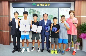 군위중, 이형택재단 국제주니어대회 복식조 준우승