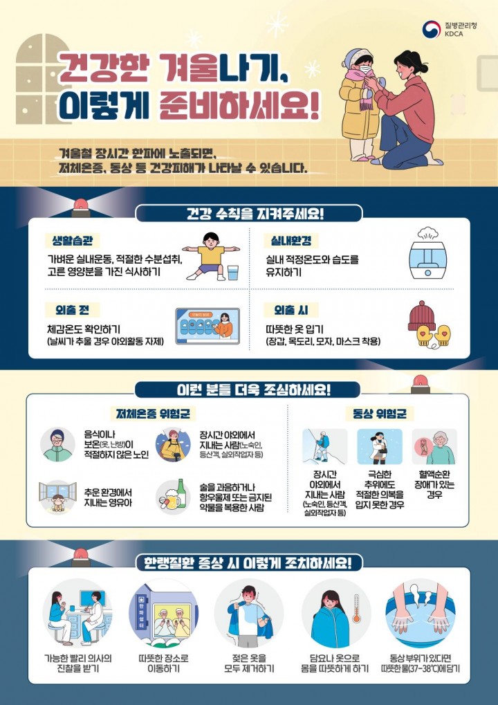 해남군, 한랭질환 응급실 감시체계 운영 