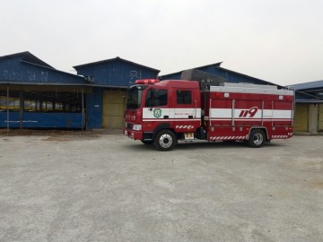 고흥소방서, 고흥119안전센터 축사 가상화재 출동훈련 실시.